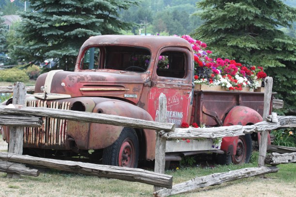 pan samochodzik, aranżacja kwiatowa