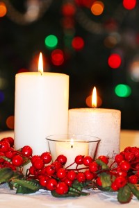 dekoracja bożonarodzeniowa, świeczki