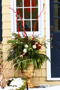 zimowy ogród, pomysły na dekorację